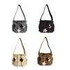 2024 Messenger Bag Canvas Star Bag School Bag Large Capacity Crossbody Shoulder Bag for Teens Versatile Vintage Bag