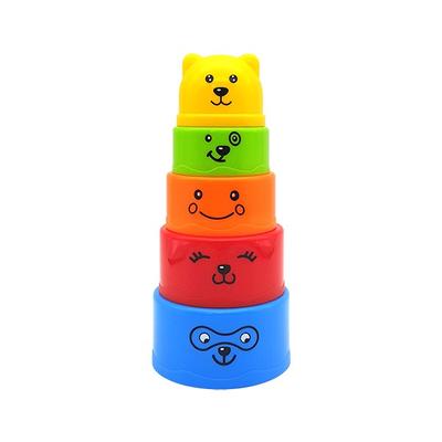 Blumato Bären Becherstapelspiel 5tlg., gemischte Farben, 1 Set, Koreanische Babyprodukte