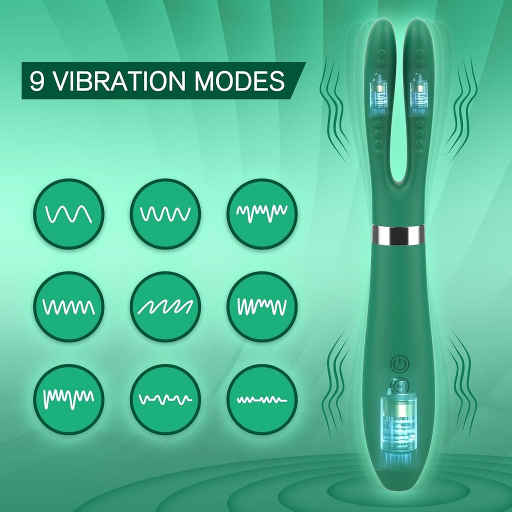 Vibrador AV para mulheres, brinquedos sexuais, bastão de massagem vaginal, estimulador de clitóris, massageador de peito, vibrador de silicone com frequência ajustável à prova d'água