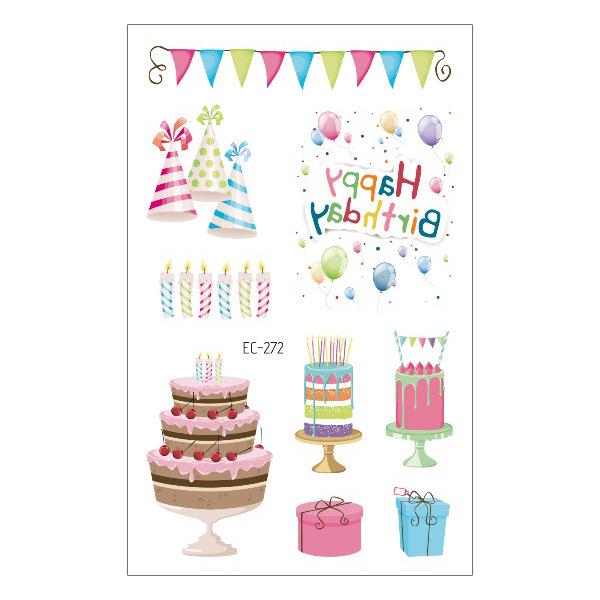 Children's Waterproof Princess Cartoon Tattoo Stickers for Birthday Parties