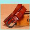 Ladies Genuine Leather Belt With Alloy Pin Buckle For Fashion Casual Wear
