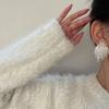 Fashion New Korean Acrylic Pearl Flower Tassel Earrings Womens Girls Elegant Pendants Wedding Party Jewelry Gifts
