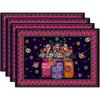 Vases Sugar Skull Flowers Dia De Los Muertos Day of The Dead Mexican Placemats Set of 4 Table Mats for Party Home Kitchen