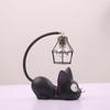 Miniature Cat LED Night Lamp Creative Resin Cat Animal Night Lamp Kitty Table Lamp Children's Cartoon Room Lamp Decro Home