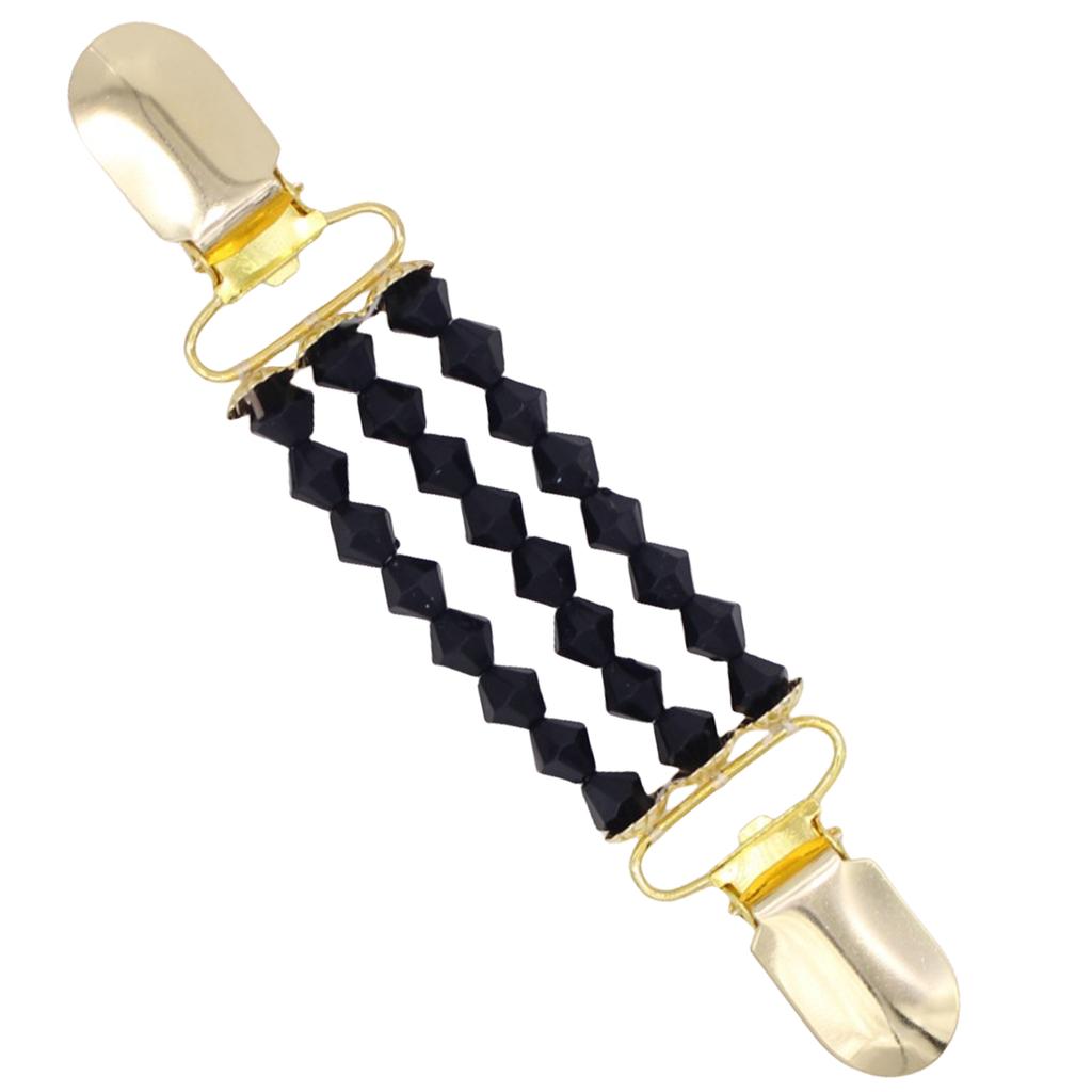 Fashion Pearl Fixed Strap Charm Safety Pin Brooch Beaded Cardigan Clip Suitable for Enhancing Style and Security