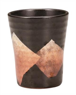 Kutani Ware Iwataya Cold Sake Silver with Orange Dragon Cup, Design, K9-1199