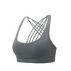 Damen Komfortabel Gepolsterter Sport-BH-Westen mit Kreuzrücken für Fitnessstudio, Fitness und Yoga