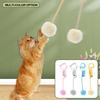 Interactive Cat Toy Funny Cat Stick Plush Spring Ball Self-Hey Hanging Door Kitten Toy Teaser Cat Wand With Bell Pet Accessories