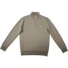 Polo Solid Color Casual Small Logo Embroidered Stand Collar Half Zip Sweatshirt Men Sweatshirt 710932529-001