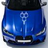 Honeycomb Decal Car Hood Bonnet Engine Sticker For  F30 F10 E39 E90 E87 E46 F48 G30 X5 E60 G30 Sport Vinyl Film Decal Decor