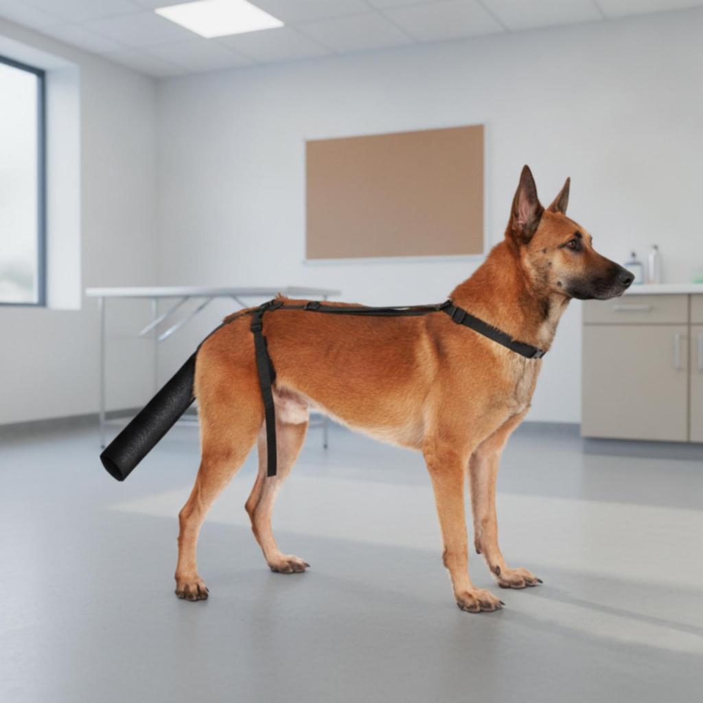 Dog Tail Protection Sleeve Adjustable Cover with Harness FastRelease Pet Supplies for Dogs,