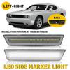 2x Side Marker LED Light For Rear 2008-2014 Lamp Challenger Dodge Left & Right