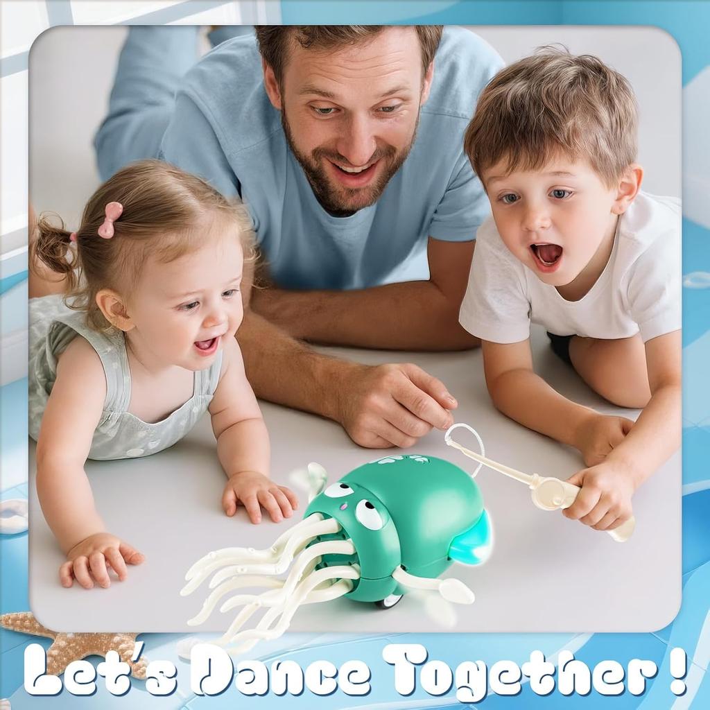 Elektrická tančící chobotnice hračka pro děti zvuk a světlo vyhýbání se překážkám lezoucí simulovaná chobotnice dětské zábavné interaktivní hračky