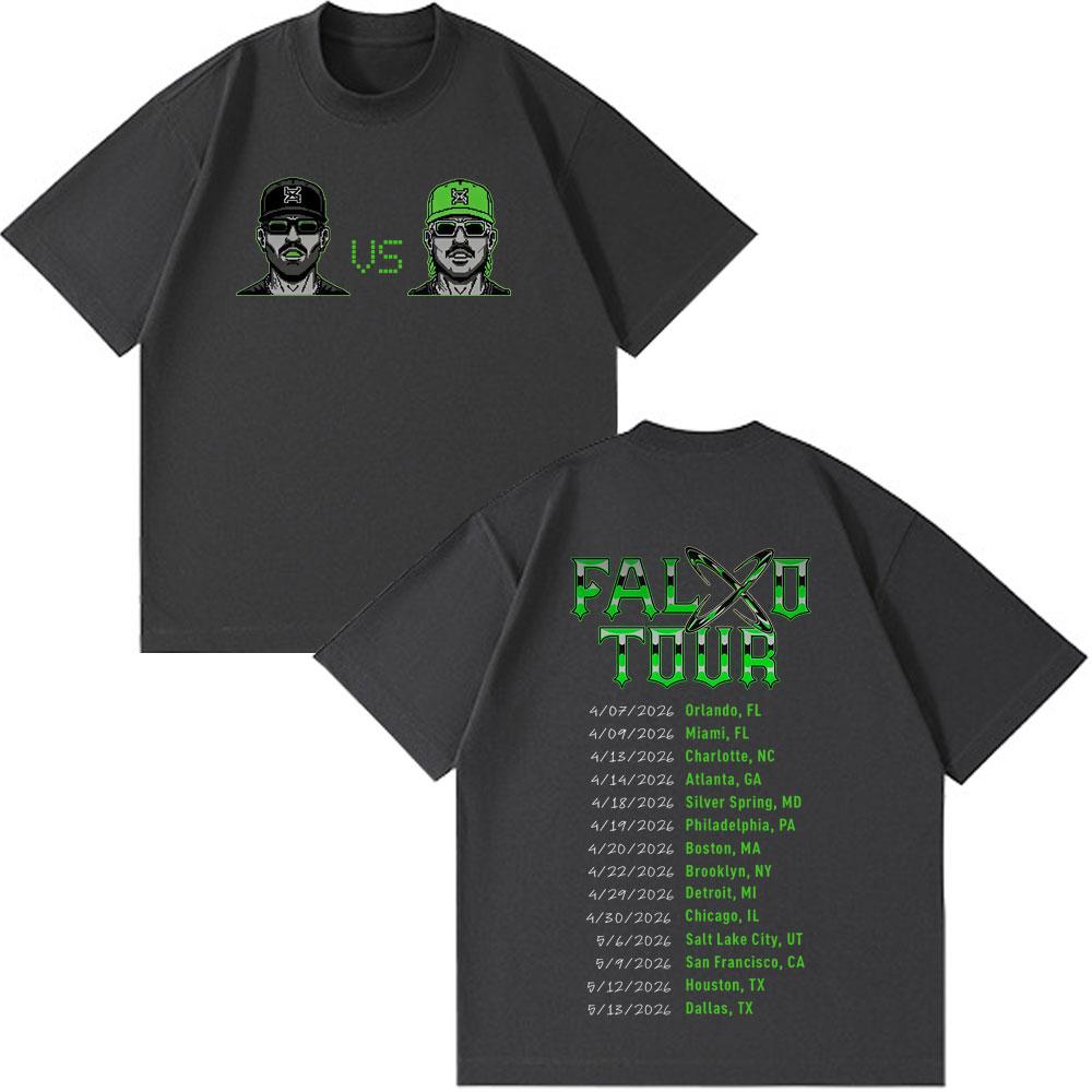 Rapper Feid Ferxxo Tour 2026 Graphic Tshirts Unisex Unisex Fashion Loose T Shirt Shortsleeved Hiphop Cotton Casual Tshirts Tops