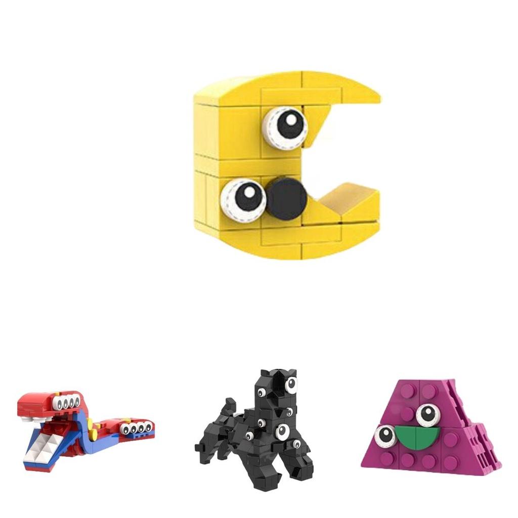 Der erstaunliche digitale Zirkus Clown Montage Bausteine DIY Plastikspielzeug Set ABS Material 200-400 Teile Exporttyp