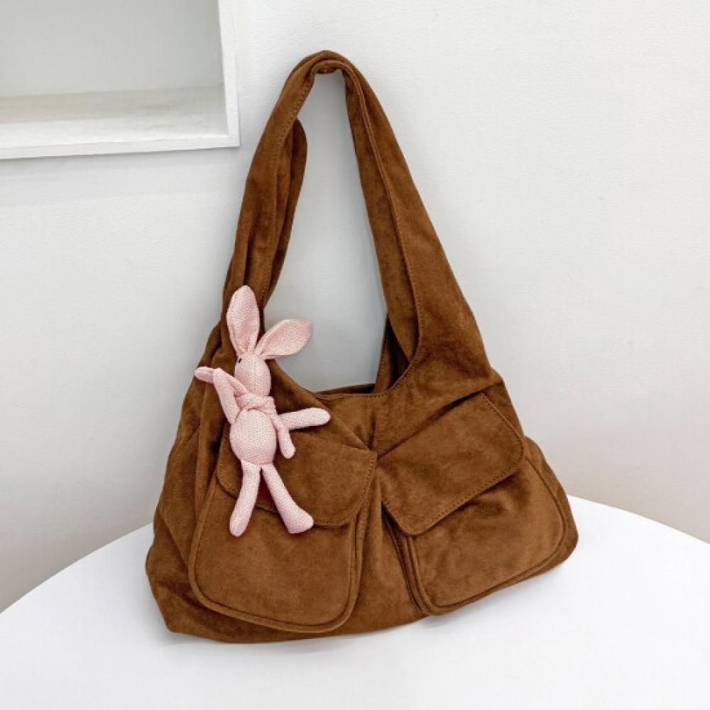 Fromheaven Suede Shoulder Bag Bobosan Keyring Bag