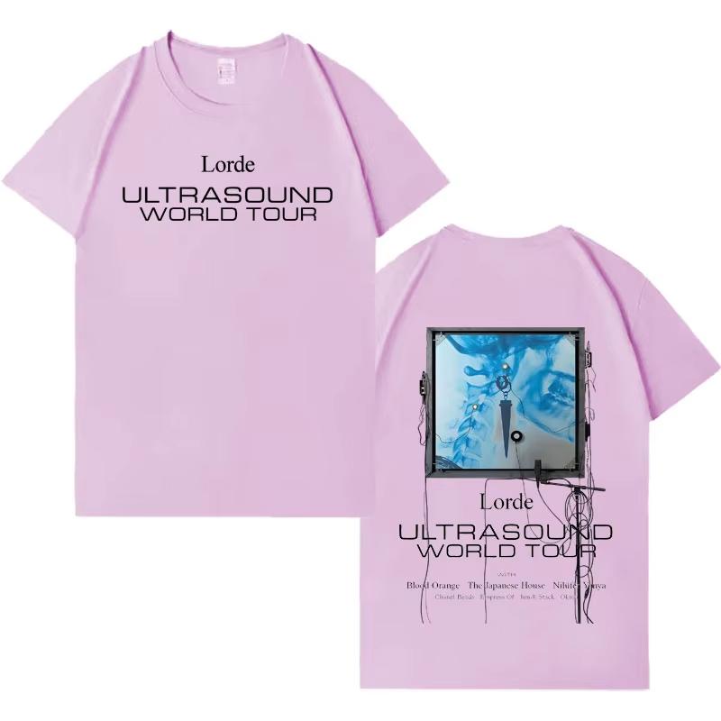 Singer Lorde Gothic Graphic Men Women Aesthetic Tshirt Cotton Harajuku High Quality Cozy  2026 Springsummer Short Sleeve Top
