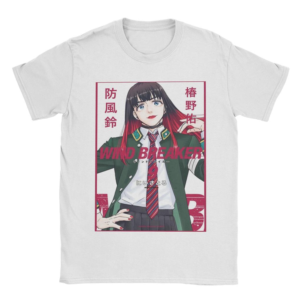 Men Haruka Sakura T Shirts Wind Breaker Cotton Top Tees Summer Aesthetic Short-Sleeve T-Shirt Crew Neck Print Tshirt New Arrival