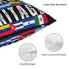 Pillow Case Hispanic Countries Flags Celebrate Hispanic Heritage Month Soft  Pillow Cover For Sofa Home Retro Trendy Pillowcases