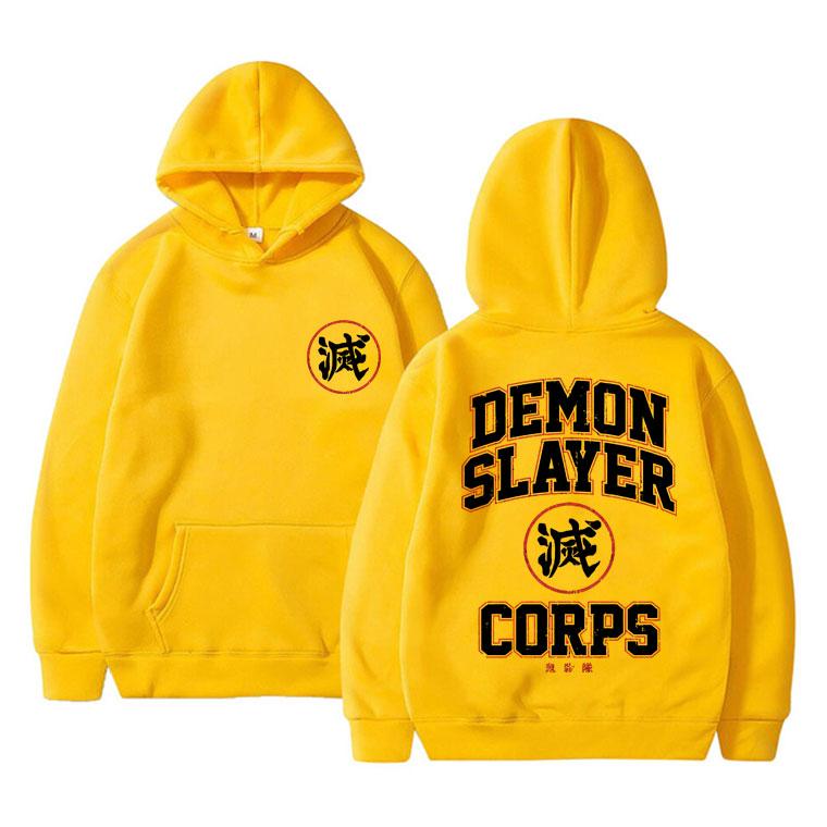 

Толстовка с рисунком аниме Demon Slayer Corps, манга, унисекс, хлопковые толстовки с героями мультфильмов Kimetsu No Yaiba, двусторонняя толстовка с принтом 4XL