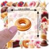 35-70cps Sweet Dessert Stickers Donut Ice Cream Strawberry Cake Aesthetic Decals Decoration Phone Luggage Water Bottle School