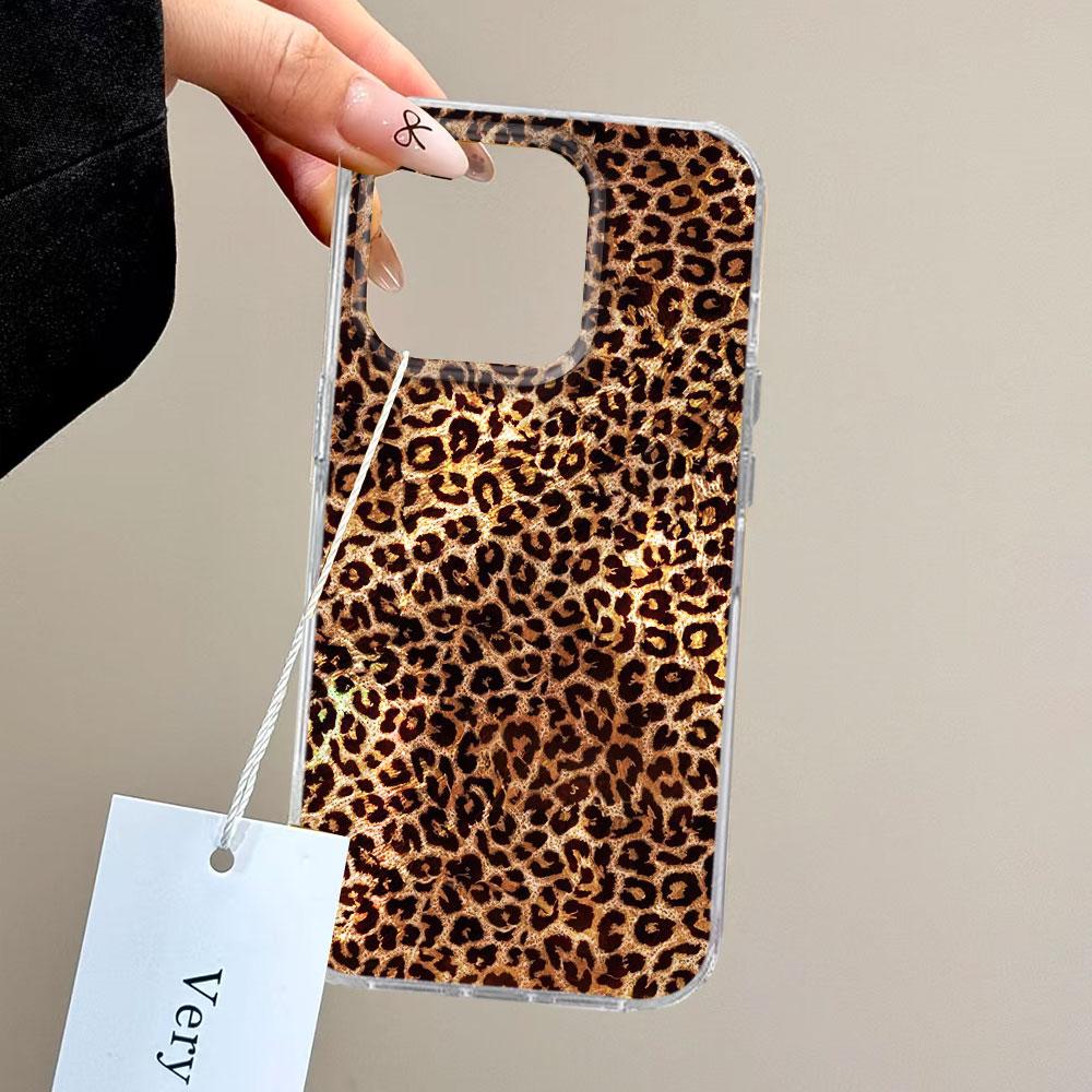 Gold Leopard Fashion Women Phone Case for Xiaomi Redmi Note 15 14 13 12 11 11S 10 10S 8 9 Pro 15C 9C 13C 14C A3 11S 9C A1 Cover