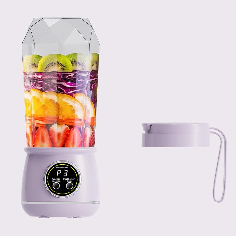 Electric Juice Blender, Portable Rechargeable Juicer Cup, Ice Crusher for Fruit Mixing