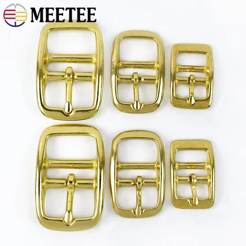 1/2/5Pcs Stainless Steel Solid Brass Belt Buckle Metal Pin Buckles Bags Strap Adjust Slider Clasp DIY Leather Craft Accessories