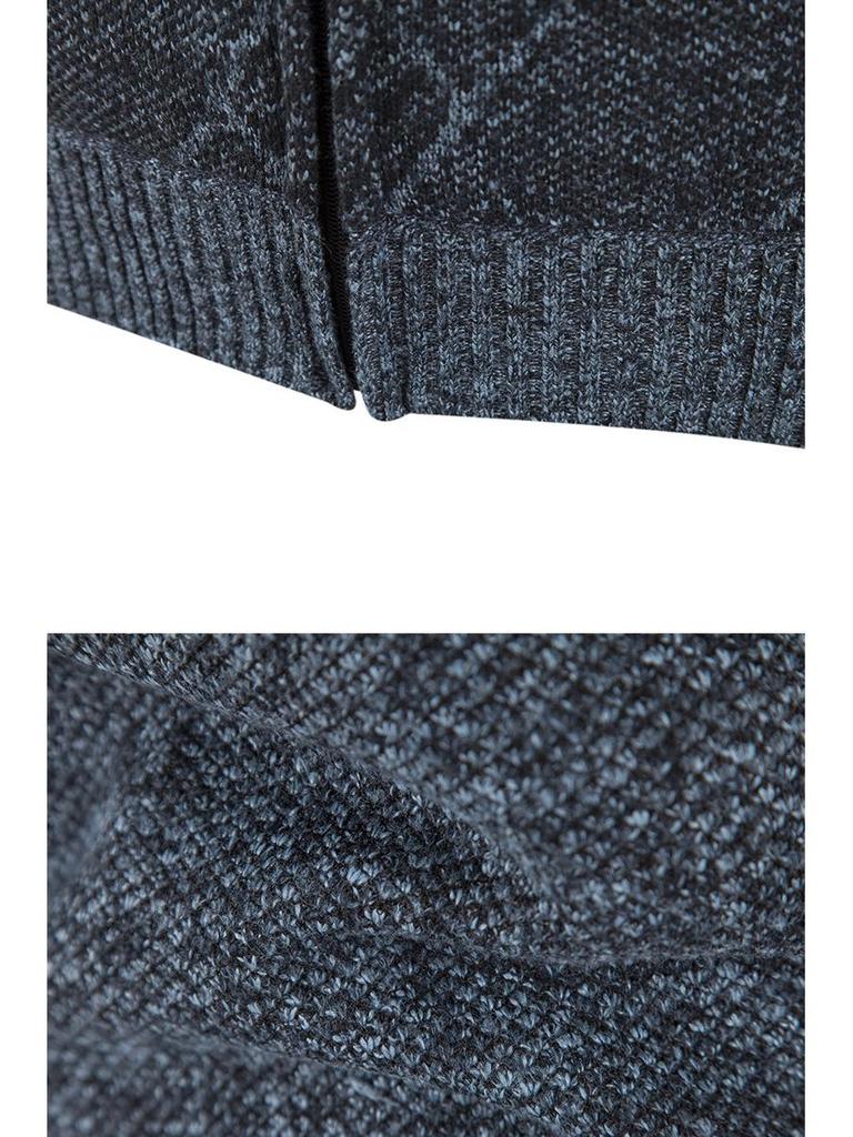 Pánský plusový sametový zahuštěný kardiganový svetr bez rukávů s výstřihem do V - Velká velikost, podzimní/zimní vesta pro středního věku a mladé pro běžné nošení