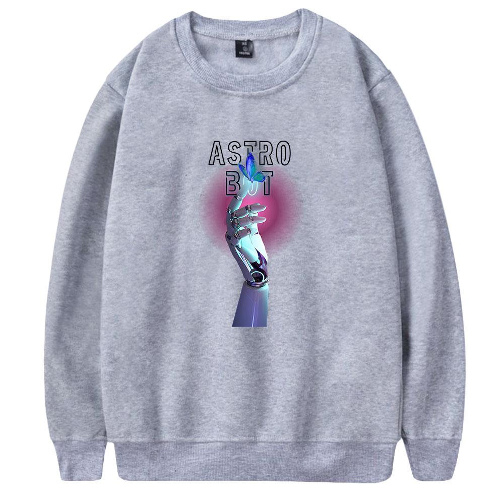 Men's Astro Bot Print Hoodies Round Neck Hooded Sweatshirts Man Travel Pullover Male Top Streetwear Outdoor Tracksuit