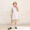Halloween European pastoral maid cosplay yellow floral dress prairie colonial little girl show costume
