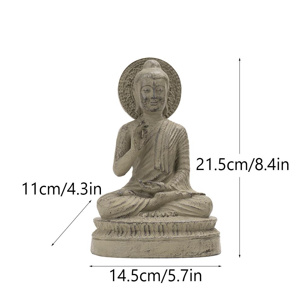 Thailändische Buddha-Statue Buddhismus Skulptur Meditierend Sitzend Buda Figuren Betend Sammlerstücke Innen Außen Hausdekoration