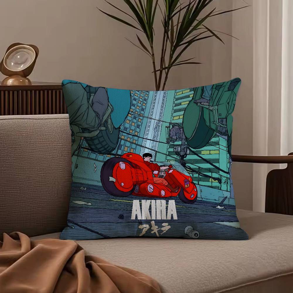 Anime Manga A-Akira Pillow Case Anti-dustmite Pillowcase Invisible zipper silky short plush Sofa cushion cover
