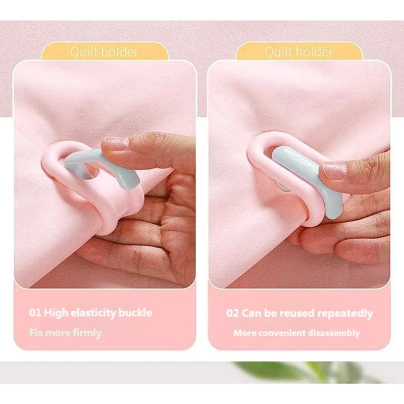 6Pcs Bed Sheet Holders Secure Grip for Duvet Blanket Prevent Sliding Easy Setups