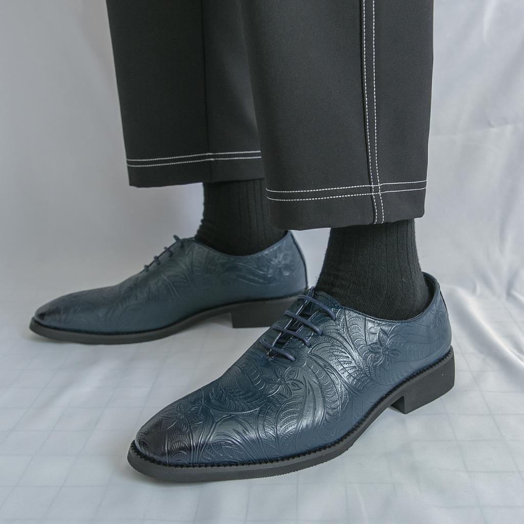 Fashion All-match Flats Fashion Oxfords Shoes Men Luxury Brand Lace-Up Male Comfortable Casual Shoe Leather Male Outdoor Walking Shoes