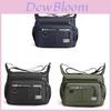 Mens Business Casual Nylon Messenger Bag With Multiple Pockets For Daily Commute