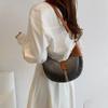 Autumn and winter small bag women's new contrasting color versatile shoulder underarm bag fashion denim dumpling messenger bag