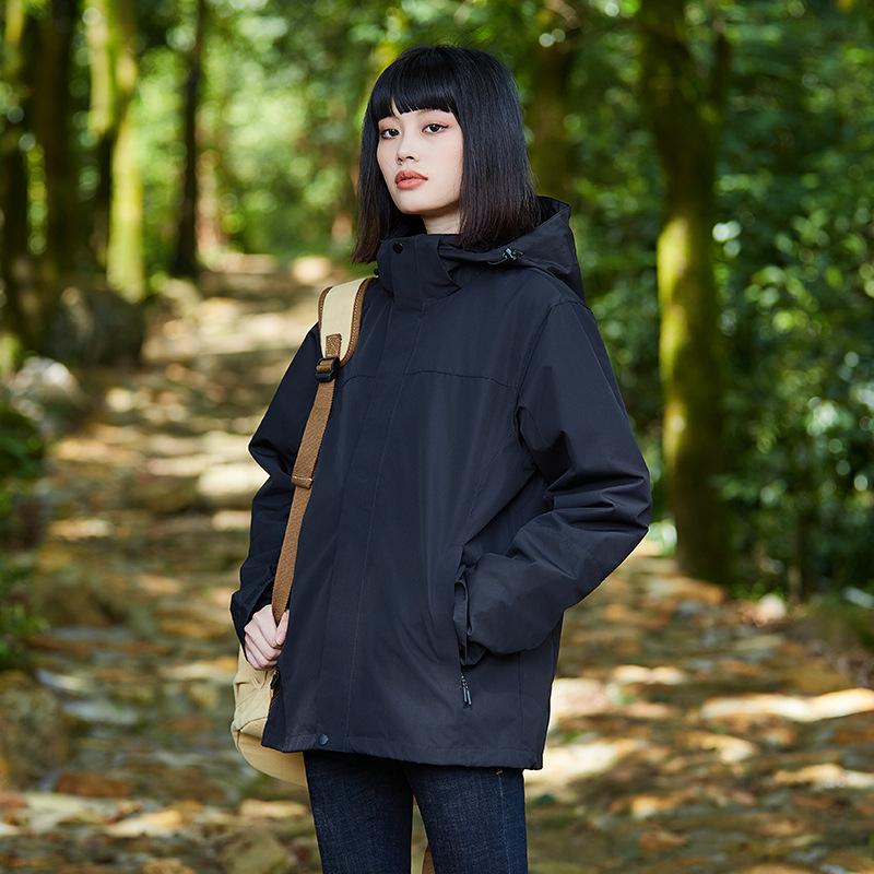 Mountain jacket Women's three-in-one jacket Men's outdoor waterproof removable liner Hiking camping breathable jacket