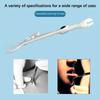 1Pc Disposable Sterile Slotted Round Navel Forceps Clamp Triangle Open Plier Ear Nose Piercing Tools Tattoo Piercing Supply