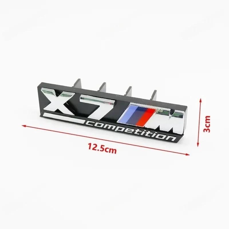 For BMW XM2 XM3 XM4 X5M XM6 M7 F48 G01 E84 E83 F39 F10 F30 G11 Exterior Accessories 3D ABS M Car Front Grille Badge Sticker