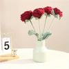 1-10PCSKnitted Flower Bouquet Handmade Sunflower Rose Yarn Decoration for Valentine Mothers Day Birthday Gift Artificial Flowers