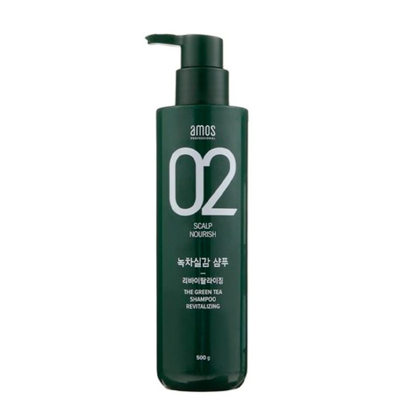 AMOS Professional Green Tea Real Revitalizing Shampoo 500g