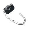 New Foldable Handbag Hook Cute Shape Portable Folding Bag Hook Alloy Material Lovely Design Purse Hanger Holder Home Decoration