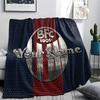 1PC Bologna Fc Custom Name Patterned Flannel Blanket Suitable For All Seasons For Home Decor Warmth And Comfort Gifts Holiday Present