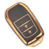 Jingyuqin 2/3/4 Buttons Soft TPU Car Key Cover Case For Toyota CHR Hilux Land Cruiser 200 Camry Corolla RAV4 Highlander Crown