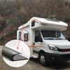 Upgrades Motorhome Roof Drainage System Weather Resistant PVC Gutter Roof Water Deflector for Dry & Comfortable Travel