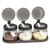 Short Cloud Glass Seasoning Jar Set