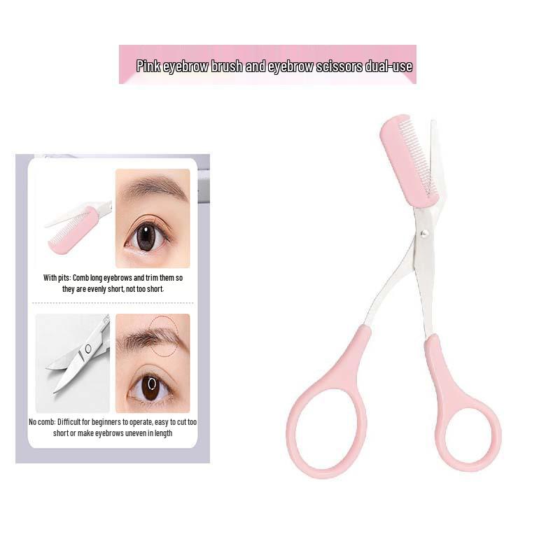 Eyebrow Grooming Tool Set: Safe Blade Razor, Anti-scratch Scissors, Brush, Comb & Trimmer