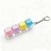 NEW Keyboard Keychain Fidget Toy, Crystal Clicker Sensory Toy for Stress Relief, Keyboard Keychain Fidget Gadget for Adults Kids