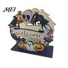 Festive Desktop Decoration Halloween Wooden Napkin Holder, Ghost Pumpkin Decorative Tabletop Tissue Dispenser, Gift for Holiday Enthusiasts